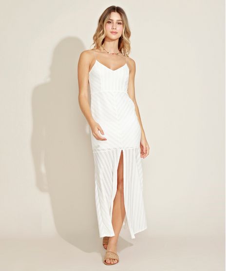 Vestido-Feminino-Longo-Sereia-com-Fenda-Texturizado-Alcas-Finas-Off-White-9970200-Off_White_1