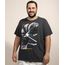 Camiseta-Masculina-Plus-Size-Folhas--Tropical-Paradise--Manga-Curta-Gola-Careca-Cinza-Mescla-Escuro-9967395-Cinza_Mescla_Escuro_1