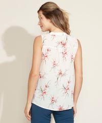 Regata-Feminina-Estampada-Floral-com-Gravata-Decote-V-Off-White-9947353-Off_White_2