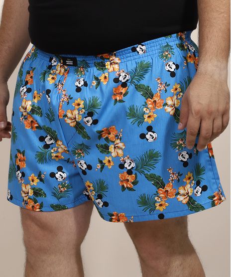Samba-Cancao-Masculina-Plus-Size-Mickey-Havaiano-Estampado-Azul-9964660-Azul_1
