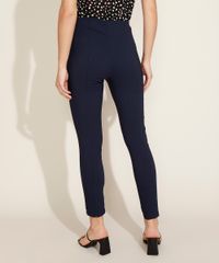 Calca-legging-Feminina-Bengaline-Estampada-de-Poa-com-Recorte-Cintura-Media-Azul-Marinho-9949451-Azul_Marinho_2