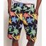 Bermuda-Masculina-de-Sarja-Tal-Pai-Tal-Filho-Pipe-Floral-com-Bolsos-Preta-9970120-Preto_1