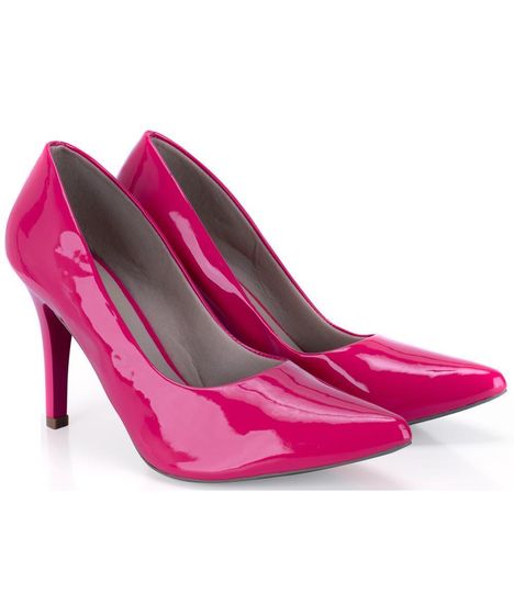 sapato rosa salto alto