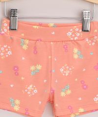 Conjunto-Infantil--Dinossauro-com-No-Manga-Curta-Branca---Short-Estampado-Floral-Laranja-9968286-Laranja_4