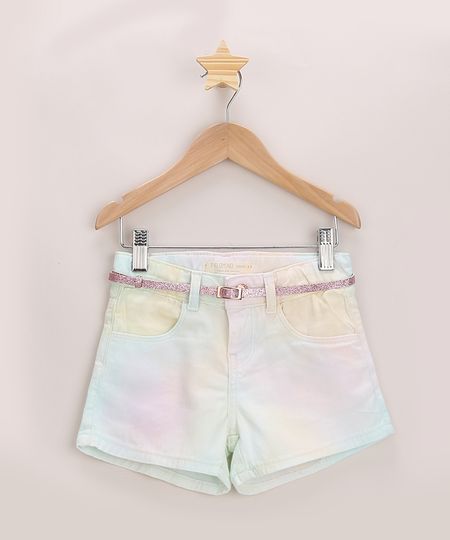Short-de-Sarja-Infantil-Estampado-Tie-Dye-com-Cinto-e-Brilho-Rosa-9965693-Rosa_1
