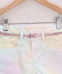Short-de-Sarja-Infantil-Estampado-Tie-Dye-com-Cinto-e-Brilho-Rosa-9965693-Rosa_3