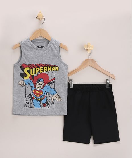 Conjunto-Infantil-Super-Homem-de-Regata-Cinza-Mescla---Bermuda-em-Moletom-Preto-9968181-Preto_1