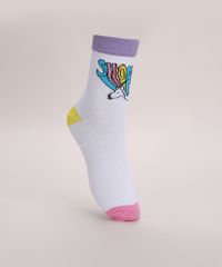Meia-Feminina-Cano-Alto-Snoopy-Branca-9970902-Branco_1