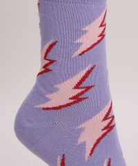 Meia-Feminina-Cano-Alto-Estampado-de-Raios-Lilas-9971028-Lilas_3