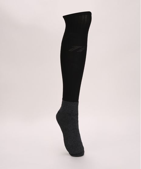 Meia-Masculina-Cano-3-4-Trifil-Futebol-Preta-9974595-Preto_1