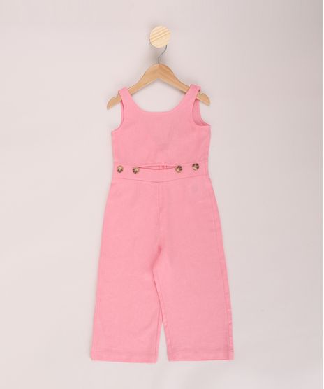 Macacao-Infantil-Pantacourt-com-Linho-e-Vazado-Alca-Media-Rosa-9953834-Rosa_1