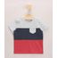 Camiseta-Infantil-com-Recortes-Contrastantes-e-Bolso-Manga-Curta-Gola-Careca-Cinza-Mescla-9963531-Cinza_Mescla_1