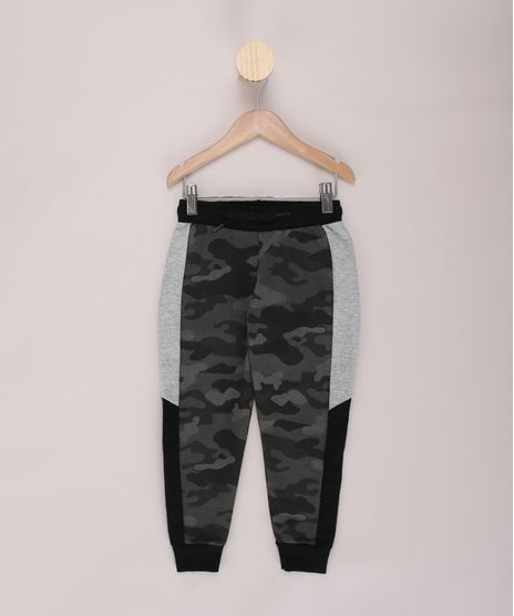 Calca-de-Moletom-Infantil-Jogger-Estampada-Camuflado-com-Recorte-com-Cordao-Cinza-Mescla-9970299-Cinza_Mescla_1