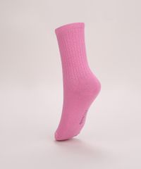 Meia-Feminina-Cano-Alto-Ursinhos-Carinhosos-com-Bordado-Rosa-9975236-Rosa_2
