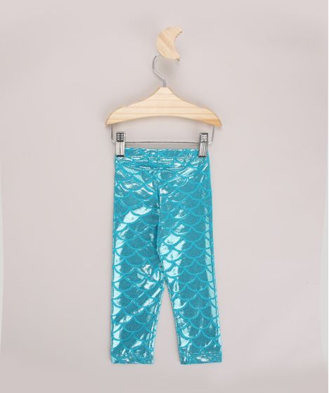 legging sereia infantil