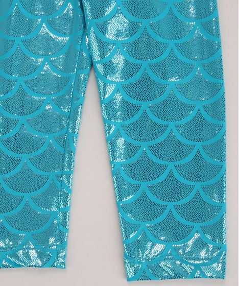 legging sereia infantil