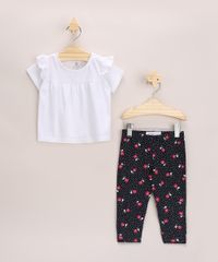 Conjunto-Infantil-de-Blusa-Manga-Curta-Off-White---Calca-Legging-Preto-9970651-Preto_1