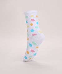 Meia-Feminina-Cano-Alto-Estampado-de-Poa-Branca-9971031-Branco_2