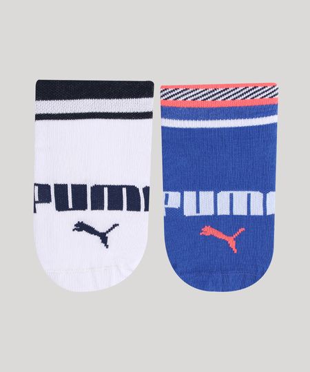 Kit-de-2-Meias-Infantis-Puma-Cano-Baixo-Multicor-9973032-Multicor_1 Kit-de-2-Meias-Infantis-Puma-Cano-Baixo-Multicor-9973032-Multicor_1