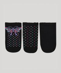Kit-de-3-Meias-Infantis-Lupo-Cano-Baixo-Preto-9971797-Preto_1