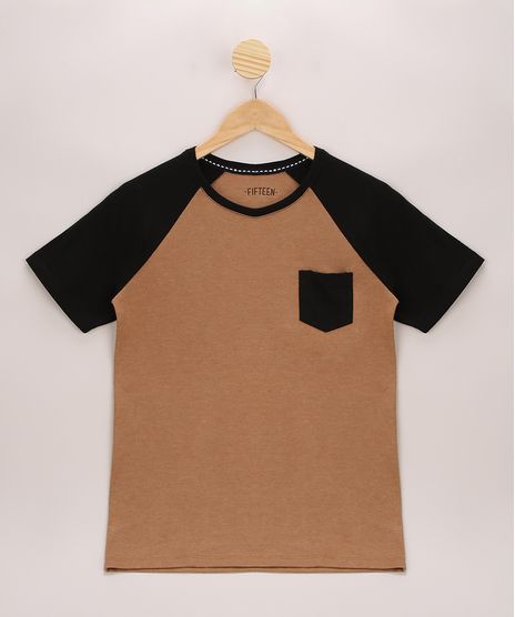Camiseta-Juvenil-Raglan-com-Bolso-Manga-Curta-Caramelo-9970737-Caramelo_1