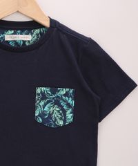 Camiseta-Infantil-com-Bolso-Estampado-de-Folhagem-Manga-Curta-Azul-Marinho-9968706-Azul_Marinho_3