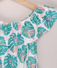 Macacao-Infantil-Ciganinha-Texturizado-Estampado-de-Folhagem-Manga-Curta-Off-White-9974472-Off_White_3