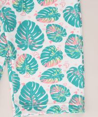 Macacao-Infantil-Ciganinha-Texturizado-Estampado-de-Folhagem-Manga-Curta-Off-White-9974472-Off_White_4