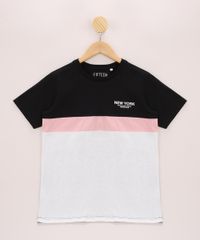 Camiseta-Juvenil--New-York--com-Recortes-Manga-Curta-Preta-9967969-Preto_1