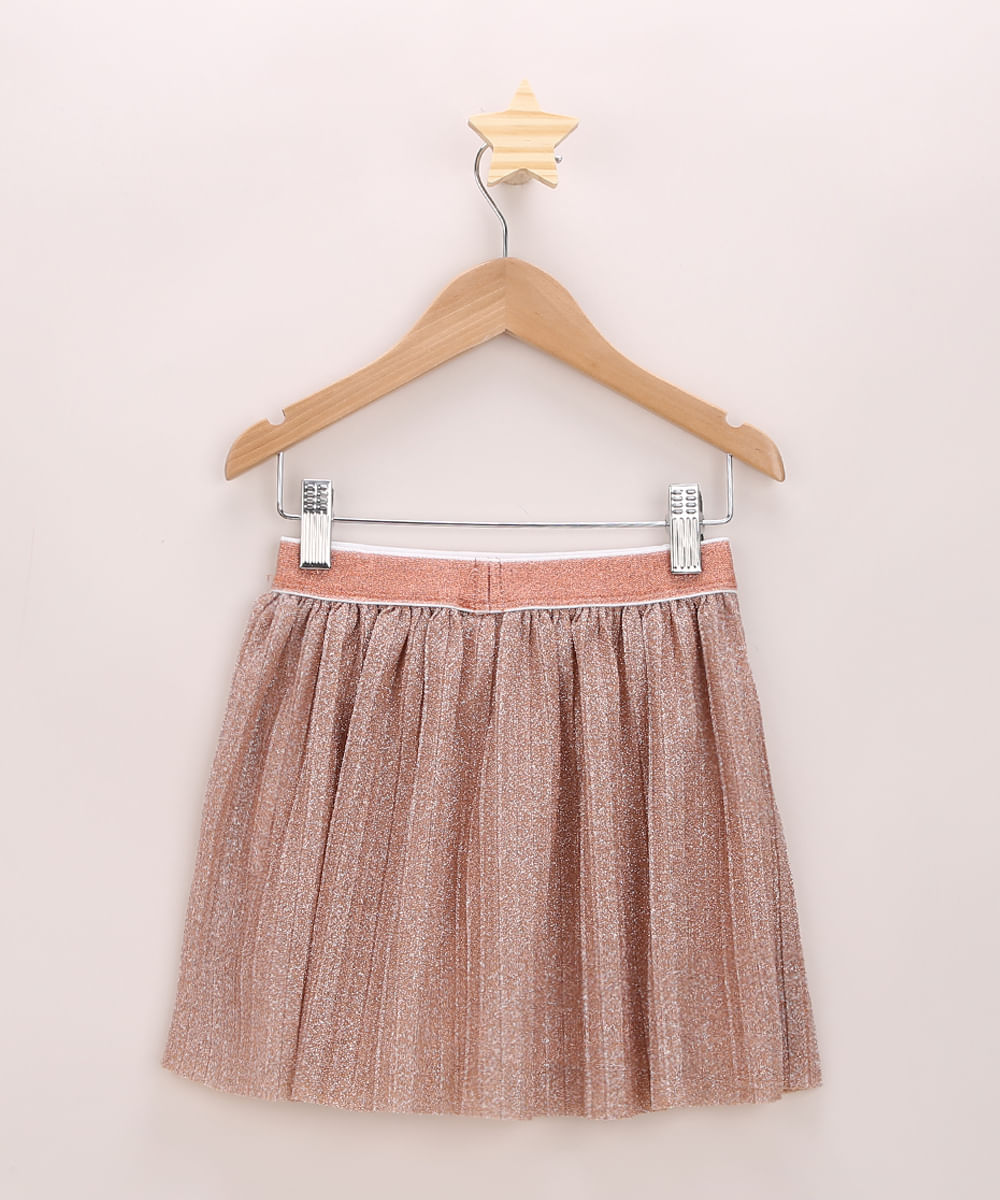 saia infantil plissada