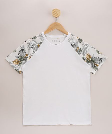 Camiseta-Juvenil-Raglan-com-Estampa-de-Folhagem-Manga-Curta-Off-White-9970822-Off_White_1
