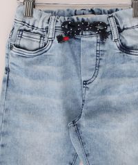 Calca-Jeans-Infantil-Jogger-Marmorizada-com-Pences-e-Cordao-Azul-Claro-9968904-Azul_Claro_3
