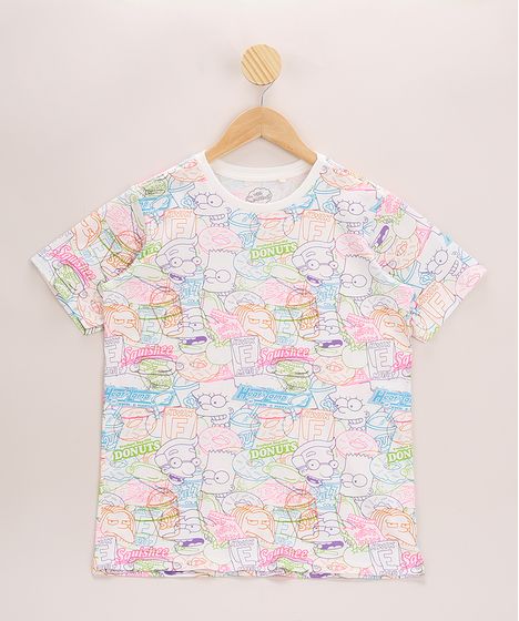 camisa estampada simpsons