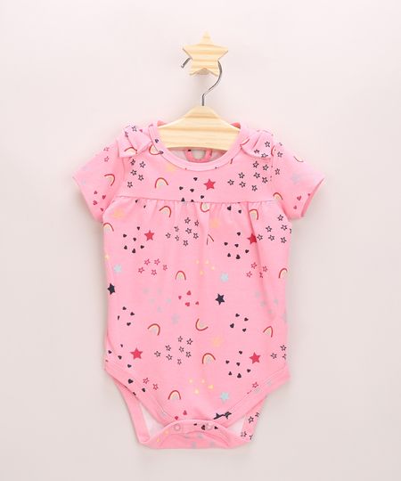Body-Infantil-Estampado-de-Arco-Iris-com-Laco-Manga-Curta-Rosa-1-9919990-Rosa_1_1