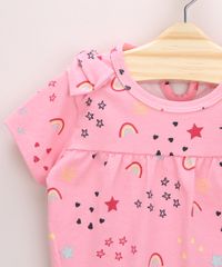 Body-Infantil-Estampado-de-Arco-Iris-com-Laco-Manga-Curta-Rosa-1-9919990-Rosa_1_3