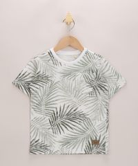 Camiseta-Infantil-Estampada-de-Folhagem-com-Bolso-Manga-Curta-Off-White-9970821-Off_White_1
