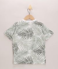 Camiseta-Infantil-Estampada-de-Folhagem-com-Bolso-Manga-Curta-Off-White-9970821-Off_White_2