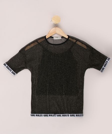 Blusa-de-Tule-Juvenil-Ampla-com-Lurex-e-Forro-Manga-Curta-Preta-9966100-Preto_1 Blusa-de-Tule-Juvenil-Ampla-com-Lurex-e-Forro-Manga-Curta-Preta-9966100-Preto_1