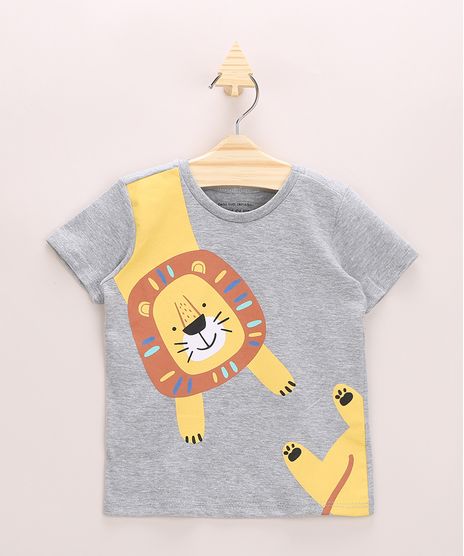 Camiseta-Infantil-Leao-Manga-Curta-Cinza-Mescla-9963739-Cinza_Mescla_1