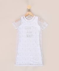 Vestido-de-Tule-Juvenil--Don-t-Ask-Why--Metalizado-com-Brilho-Manga-Curta-Branco-9964571-Branco_1