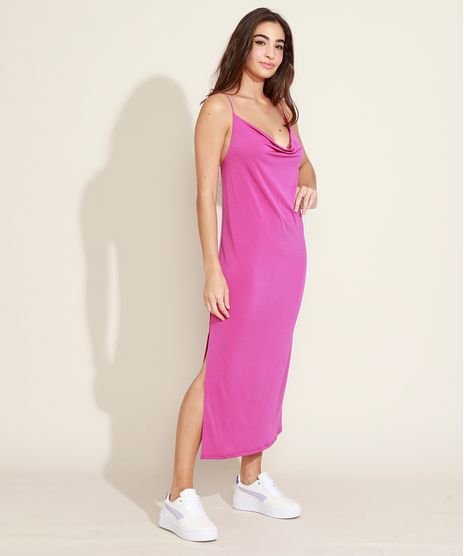 Vestido-Slip-Dress-Feminino-Midi-com-Fendas-Alca-Fina-Gola-Degage-Roxo-9976231-Roxo_1