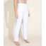 Calca-de-Sarja-Feminina-Reta-Cintura-Super-Alta-com-Fendas-Branca-9971820-Branco_1