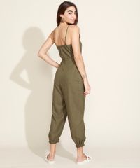 Macacao-Feminino-Jogger-com-Linho-e-Fivela-Alca-Fina-Decote-V-Verde-Militar-9947522-Verde_Militar_2