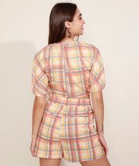 Short-Feminino-Mindset-Cintura-Super-Alta-Alfaiatado-Estampado-Xadrez-Multicor-9976996-Multicor_5
