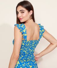 Top-Cropped-Feminino-Mindset-Estampado-Floral-com-Babado-na-Alca-Decote-Reto-Verde-9977000-Verde_4