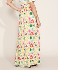 Saia-Feminina-Mindset-Longa-Estampada-Floral-Bege-Claro-9976999-Bege_Claro_5