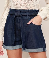 Short-Jeans-Feminino-Mindset-Clochard-Cintura-Super-Alta-com-Faixa-para-Amarrar-Azul-Escuro-9969085-Azul_Escuro_1
