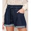 Short-Jeans-Feminino-Mindset-Clochard-Cintura-Super-Alta-com-Faixa-para-Amarrar-Azul-Escuro-9969085-Azul_Escuro_1