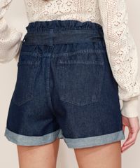 Short-Jeans-Feminino-Mindset-Clochard-Cintura-Super-Alta-com-Faixa-para-Amarrar-Azul-Escuro-9969085-Azul_Escuro_2