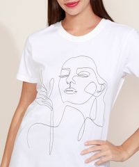 T-Shirt-Feminina-Mindset-Rosto-Artsy-Manga-Curta-Decote-Redondo-Off-White-9975949-Off_White_2